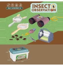 Набір дослідів W 614 (72/2) бінокль, пінцет, лупа, модель комахи, в боксі