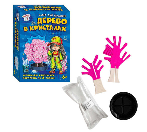 гр Набір для експериментів "Дерево в кристалах" 10114173У (95) "Ранок", розчин, основа, в коробці – в наличии! Купите сейчас у KAZKOVA