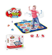 Танцювальний килимок 666-18 (10) підсвічування, мелодії, від батарейок, регулювання гучності, 6 рівнів, в коробці