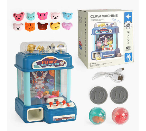 Ігровий автомат G 229 A (6) підсвічування, веселі мелодії, м’які іграшки, кульки, від батарейок/мережі, монетки, в коробці