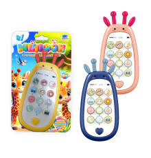 Телефон 72161 (96) "WToys", 3 види, ОЗВУЧУВАННЯ УКРАЇНСЬКОЮ МОВОЮ, пісні, цифри, фрази, скоромовки, загадки, казки, на листі ВИДАЄТЬСЯ МІКС
