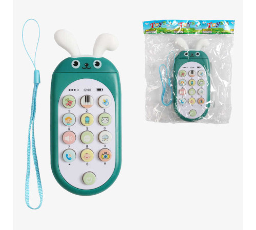 Телефон 3939-152 (480/2) ОЗВУЧЕННЯ китайською мовою., підсвічування, звуки, на батарейках, гумові елементи, мелодії, в пакеті, – в наличии! Купите сейчас у KAZKOVA