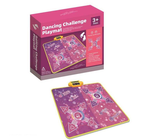 Танцювальний килимок YQ 3320 (16) звук, підсвітка, музика, рівні складності та режими гри, розмір 90х102 см, в коробці