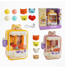 Ігровий автомат 33937 (12) 2 види, мелодії, регуляція гучності, м’які іграшки, кульки, від батарейок/мережі, в коробці