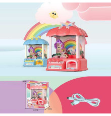 Ігровий автомат LQL 3347 (8) електронне табло, звуки, мелодії, від батарейок та від мережі, жетони, в коробці