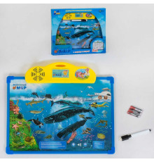 Дошка інтерактивна 7281 (24) "Підводний світ", двостороння, російською мовою, в коробці