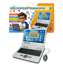 Ноутбук 88777 (24) "WToys", ОЗВУЧУВАННЯ УКР.АНГЛ. МОВОЮ, літери, цифри, пісні, казки, загадки, вікторина, рк екран, функціональна мишка, в коробці