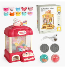 Ігровий автомат G 231 A (6) підсвічування, веселі мелодії, м’які іграшки, кульки, від батарейок/мережі, монетки, в коробці