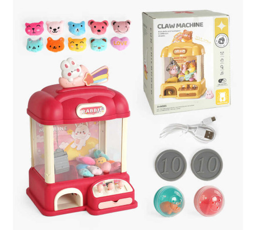 Ігровий автомат G 231 A (6) підсвічування, веселі мелодії, м’які іграшки, кульки, від батарейок/мережі, монетки, в коробці