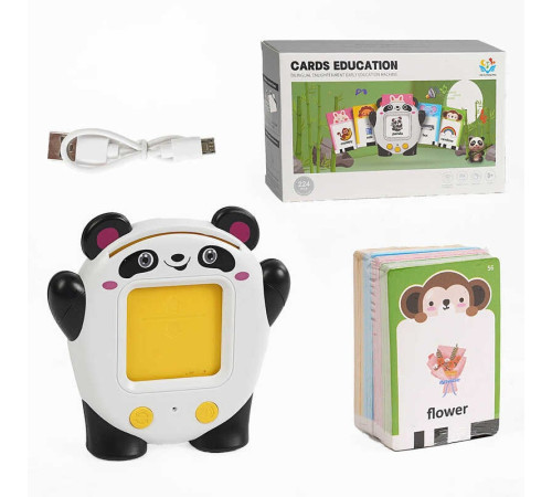 Картридер P 8-1 (72) “Панда”, озвучування англійською, 112 карток, дитяча пісня, регулювання гучності, в коробці