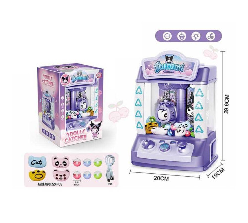 Ігровий автомат WW 1001 D (18) мелодії, підсвічування, від мережі й від батарейок, type-c, м’які іграшки, кульки, в коробці