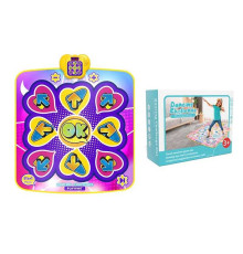 Танцювальний килимок 66399 y-17 (24/2) озвучення англійською мовою, на батарейках, 84 х 100 см, музика, пісні, підсвічування, 5 режимів гри, в коробці