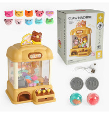 Ігровий автомат G 233 A (6) підсвічування, веселі мелодії, м’які іграшки, кульки, від батарейок/мережі, монетки, в коробці