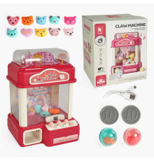 Ігровий автомат G 235 A (6) підсвічування, веселі мелодії, м’які іграшки, кульки, від батарейок/мережі, монетки, в коробці