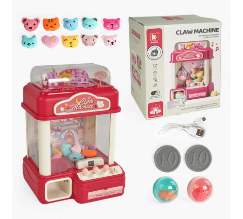 Ігровий автомат G 235 A (6) підсвічування, веселі мелодії, м’які іграшки, кульки, від батарейок/мережі, монетки, в коробці