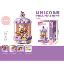 Ігровий автомат 668-122 (24) мелодія, звукові ефекти, підсвічування, працює від батарейок та від мережі, регулювання гучності, механічний важіль, USB-кабель, м'які іграшки, муляжі монет, в коробці