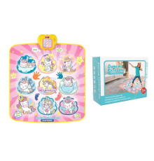 Танцювальний килимок 66399 y-19 (24/2) озвучення англійською мовою, на батарейках, 84 х 100 см, музика, пісні, підсвічування, 5 режимів гри, в коробці