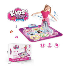 Танцювальний килимок 666-17 (10) підсвічування, мелодії, від батарейок, регулювання гучності, 6 рівнів, в коробці
