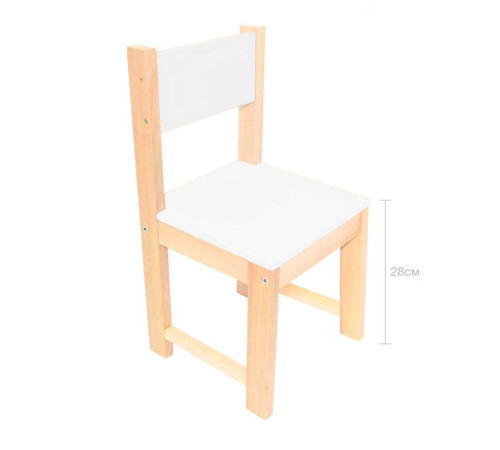 гр Стільчик №28 колір білий (1) "Ігруша"