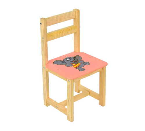 гр Стілець "Слоник" 4032 (1) колір рожевий, "Мася"