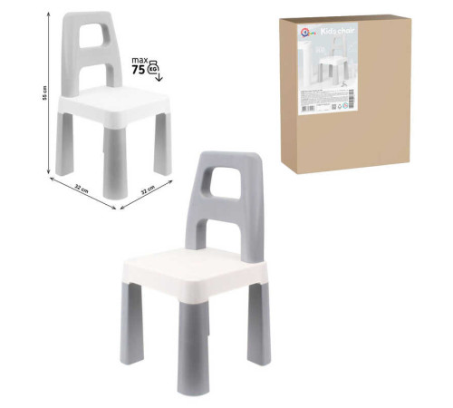 гр Дитячий стілець 0198 (1) Сірий "Technok Toys", 32х32х55 см, у коробці – в наличии! Купите сейчас у KAZKOVA