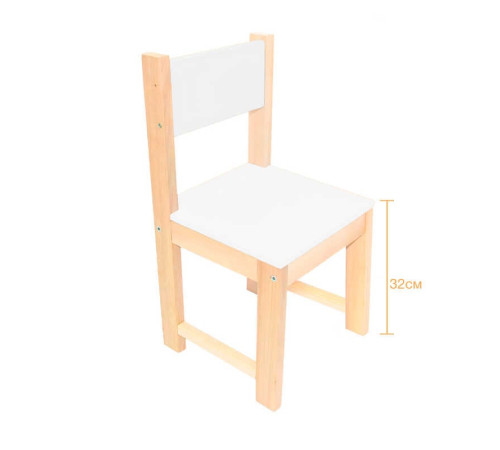 гр Стільчик №32 колір білий (1) "Ігруша"