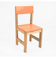 гр Стільчик дитячий С-20527 (1) колір - помаранчевий, висота від підлоги до сидіння 28 см
