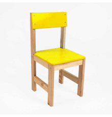 гр Стільчик дитячий С-61334 (1) колір - жовтий, висота від підлоги до сидіння 28 см
