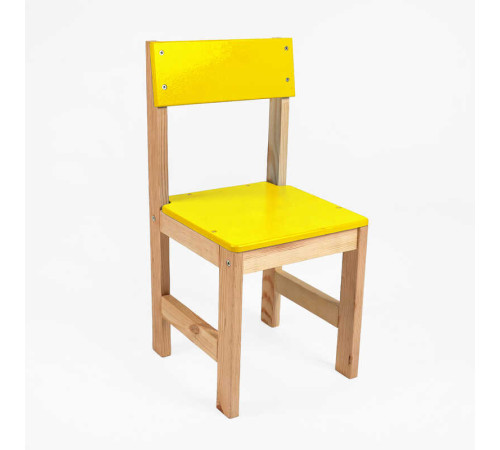гр Стільчик дитячий С-61334 (1) колір - жовтий, висота від підлоги до сидіння 28 см – в наличии! Купите сейчас у KAZKOVA