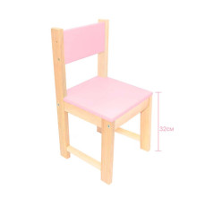 гр Стільчик №32 колір рожевий (1) 22157 "Ігруша"