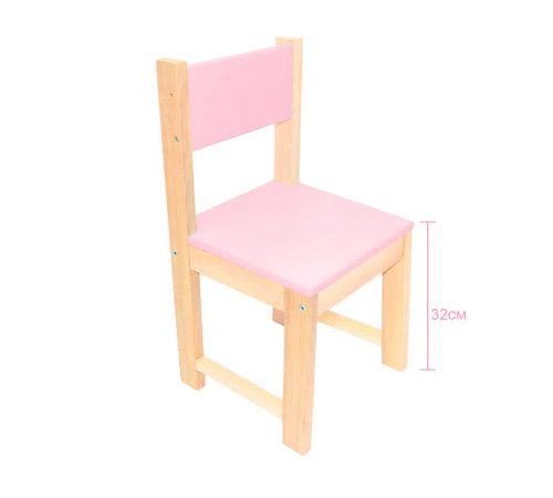гр Стільчик №32 колір рожевий (1) 22157 "Ігруша"