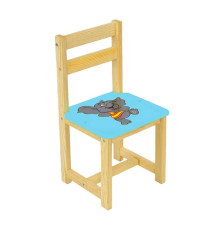 гр Стілець "Слоник" 4022 (1) колір блакитний, ТМ "Мася"