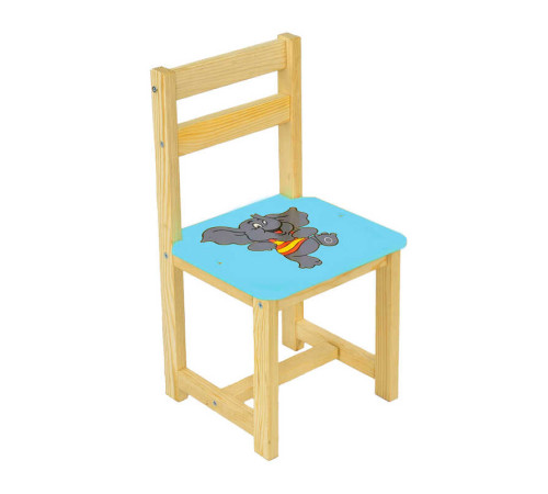 гр Стілець "Слоник" 4022 (1) колір блакитний, ТМ "Мася" – в наличии! Купите сейчас у KAZKOVA