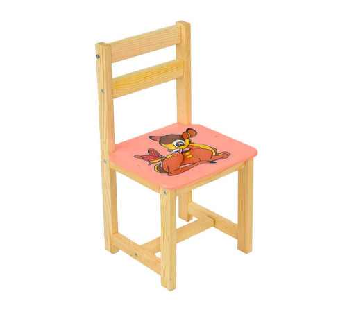 гр Стілець "Оленя Бембі" 4033 (1) колір рожевий, "Мася"