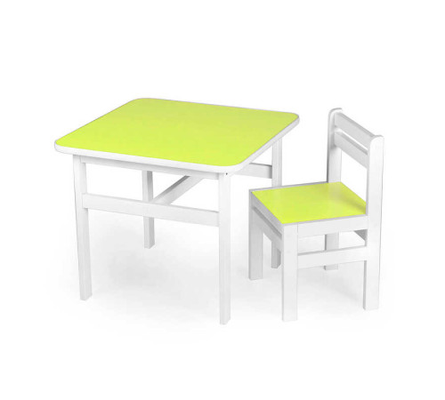 гр Стіл + стільчик дитячий, колір - салатовий DS-SP02 (1) у плівці – в наличии! Купите сейчас у KAZKOVA