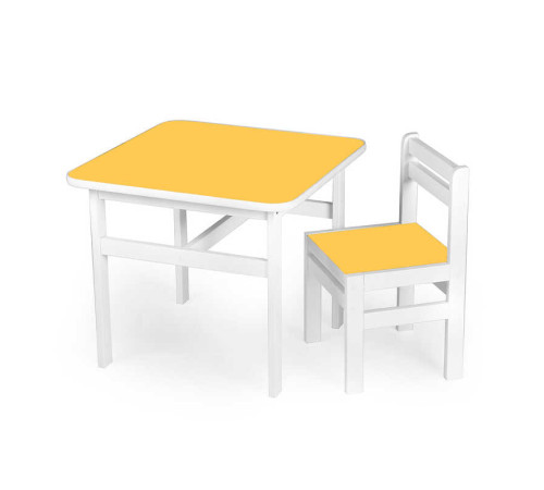 гр Стіл + стільчик дитячий, колір - жовтий DS-SP05 (1) у плівці