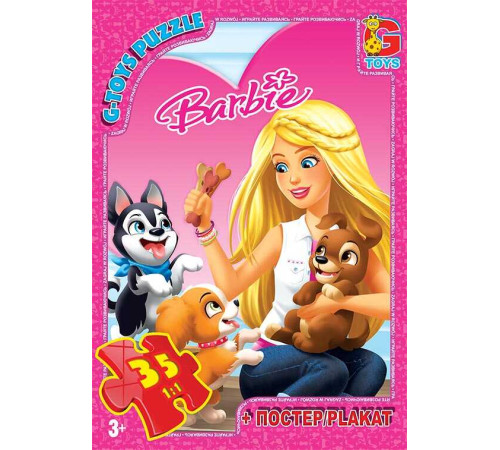 гр Пазли 35 ел. "G-Toys" "Барбі" BA 017 (62) + постер – в наличии! Купите сейчас у KAZKOVA