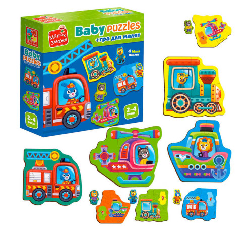 гр Пазли картонні з грою "Транспорт. Тварини" VT1722-28 укр (28) "Vladi Toys" гр Пазли картонні з грою "Транспорт. Тварини" VT1722-28 укр (28) "Vladi Toys"