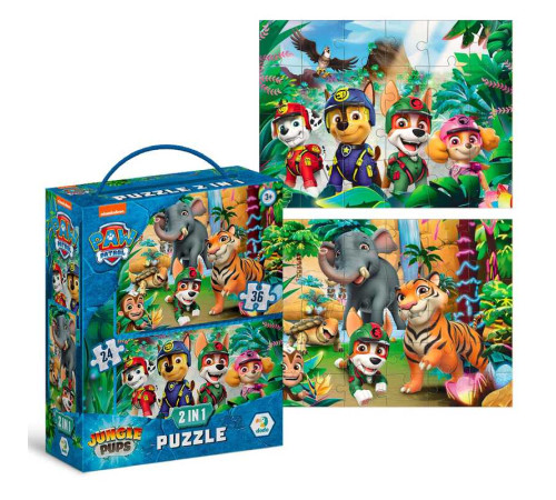 гр Пазл 2в1 "Пригоди У Джунглях" 200572 (12) "DoDo", 24-36 елементів, у коробці гр Пазл 2в1 "Пригоди У Джунглях" 200572 (12) "DoDo", 24-36 елементів, у коробці