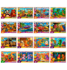 гр Пазли 35 ел. м`які S35-11-01,02,03...16 (16) ВИДАЄТЬСЯ ТІЛЬКИ МІКС ВИДІВ, "Danko Toys"