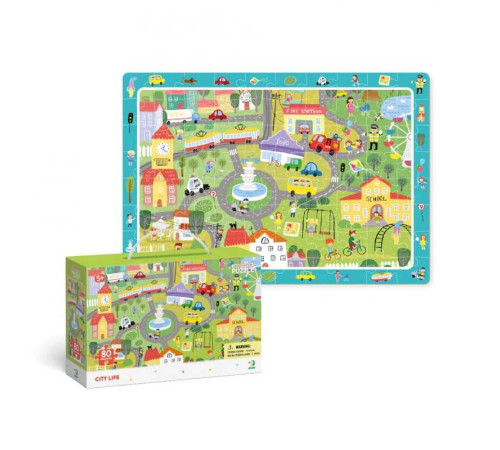 гр Пазли обсерваційні 80 ел. "Життя міста" 300135 (18) "Dodo" – в наличии! Купите сейчас у KAZKOVA