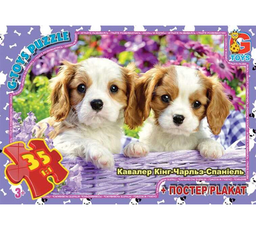 гр Пазли 35 ел. "G Toys" "Домашні улюбленці" AN 143 (62) +постер – в наличии! Купите сейчас у KAZKOVA