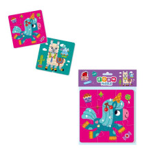 гр М'які пазли "Єдиноріг" RK6580-02 (24) "Vladi Toys", 2 малюнки, 25 елементів