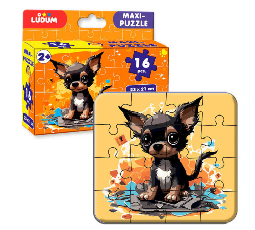 гр Максі-пазл "Собачка" МЕ 5032-05 (12) "Ludum", 16 елементів, в коробці – в наличии! Купите сейчас у KAZKOVA