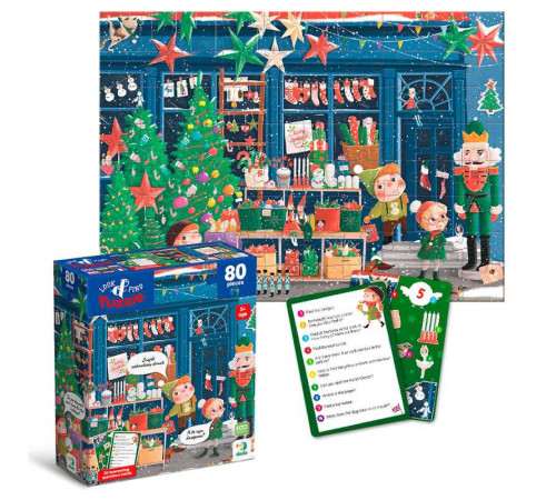 гр Пазл "Шукай та знаходь. Зимові свята" 300663 (24) "DoDo", 80 елементів, 28х39 см, в коробці гр Пазл "Шукай та знаходь. Зимові свята" 300663 (24) "DoDo", 80 елементів, 28х39 см, в коробці