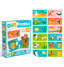 гр Пазл ДУО "Хто що їсть" 300691 (120) "Dodo"