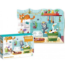 гр Пазли картонні (3-4 роки) "Невгамовні котики" 300541 (36) "Dodo", 30 елементів, 27х20 см