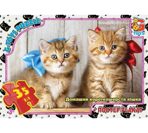 гр Пазли 35 ел. "G Toys" "Домашні улюбленці" AN 144 (62) +постер – в наличии! Купите сейчас у KAZKOVA