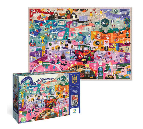 гр Книга-пазл "Незалежні" 300596 (16) "DoDo", в коробці