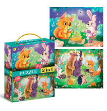 гр Пазл 2в1 "Літні вечори" 300609 (12) "DoDo", 24-36 елементів, у коробці